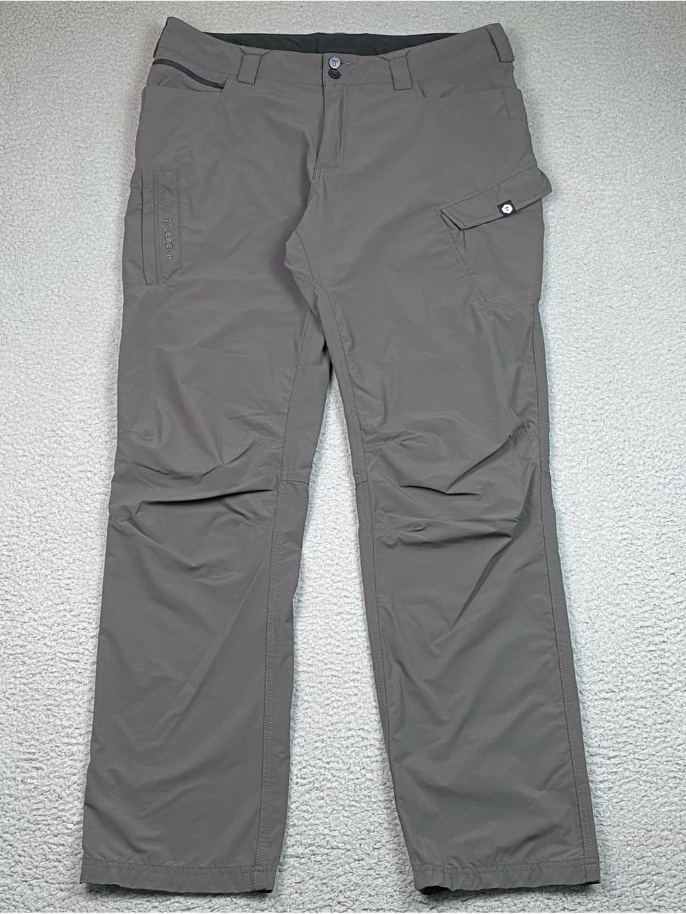 TRUEWERK T1 Werkpant Men's Size 38 x 36 Gray Cargo Stretch Nylon Utility Pants